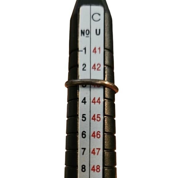 Vintage Silver & Turquoise Split Shank Ring 3 - Picture 3 of 8